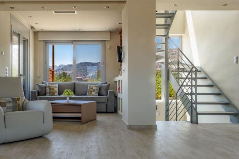 Tsifliki Kreta, Tsifliki: Umweltfreundliche Villa mit Pool, Garten und Whirlpool bei Elounda zu verkaufen Haus kaufen